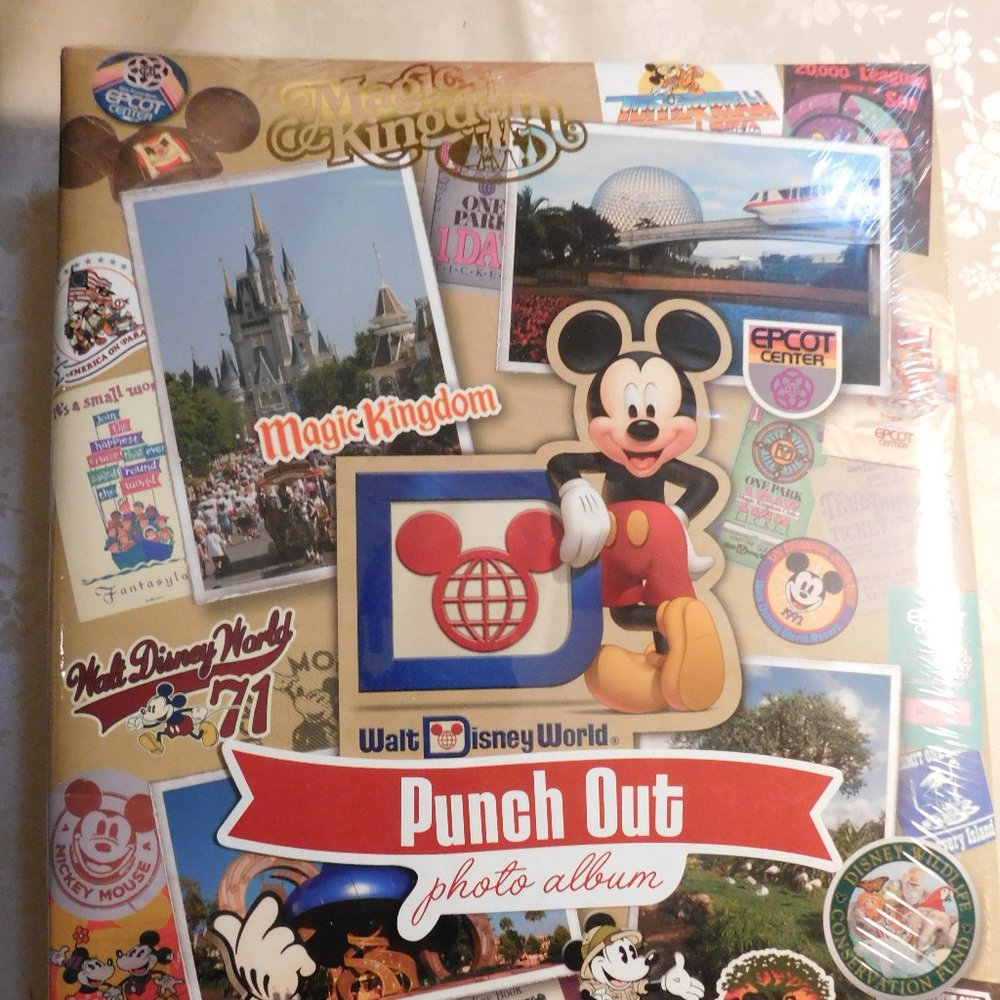 Walt Disney World Punch Out Photo Album NEW